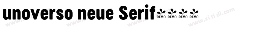 unoverso neue Serif字体转换